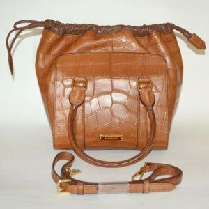 NWT BURBERRY ALLIGATOR LEATHER  COLOURS DINTON TOTE BAG